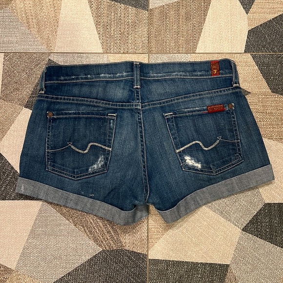 7FAM Jean shorts size 26. Like new! - Picture 4 of 9